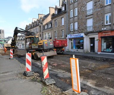 Les travaux de la place du 14-Juillet, à Flers, entrent dans leur dernière phase