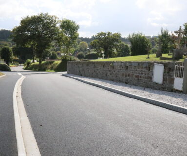 À Sainte-Honorine-la-Chardonne, la rue de Cingal a été réaménagée pour plus de sécurité