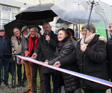 Inauguration des aménagement autour du pôle santé de Flers