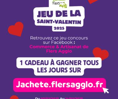 Jeux de la Saint-Valentin : un cadeau à gagner tous les jours avec Jachete.flersagglo.fr